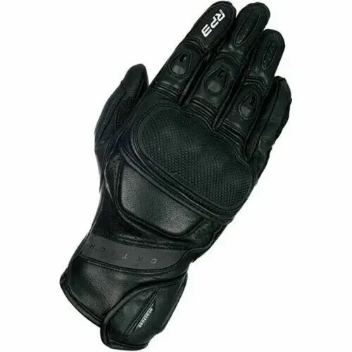 Oxford RP-3 2.0 Stealth Black Short Motorcycle Gloves Adult XXL
