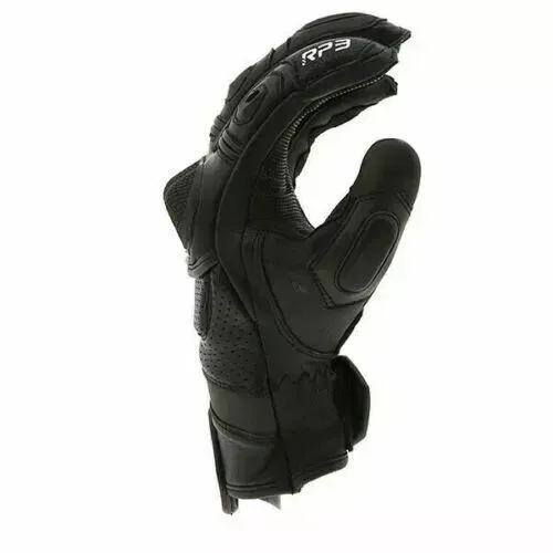 Oxford RP-3 2.0 Stealth Black Short Motorcycle Gloves Adult XXL