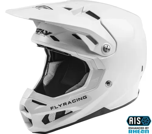 Fly Racing Formula Carbon Solid White Motocross ATV BMX Helmet Adult XL