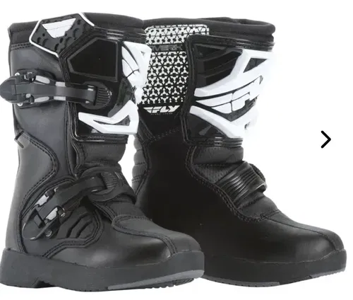 Fly Racing Maverik MX Motocross ATV Offroad Boots Size 5 Black