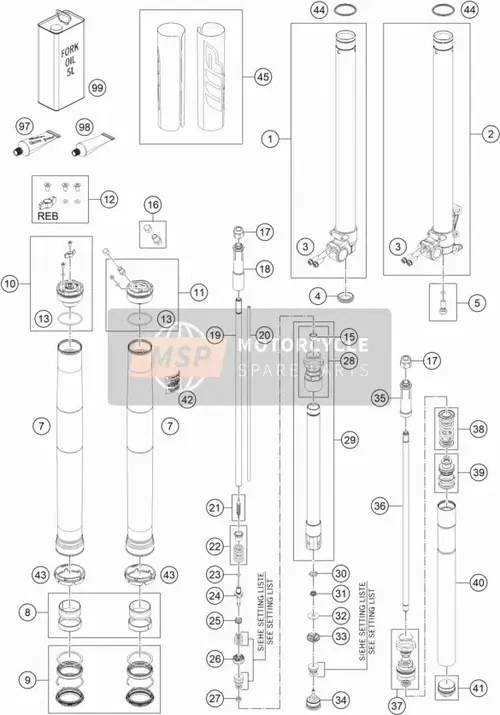 KTM Husqvarna GasGas 85 Screw Sleeve M27x0,8 Complete  OEM 43570936S