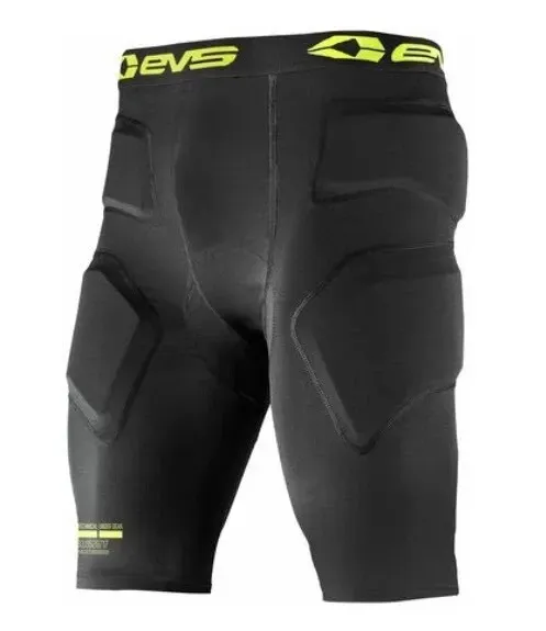 EVS MX ATV BMX Impact Shorts with Removable Pads Black Adult Large