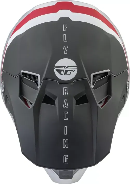 Fly Racing Formula CC Driver Matte Silver Red White Motocross BMX Helmet  2XL