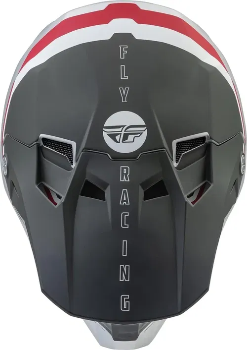 Fly Racing Formula CC Driver Matte Silver Red White Motocross BMX Helmet  2XL