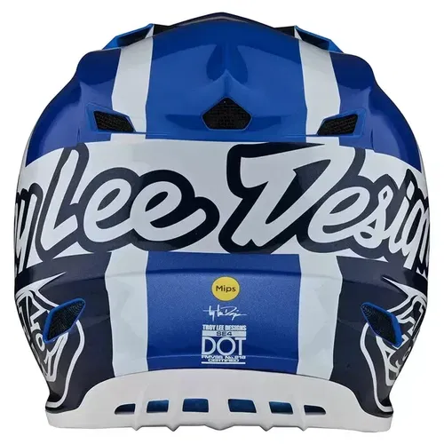 Troy Lee Designs SE4 Polyacrylite Quattro Blue MX ATV Helmet Adult XL  109970025