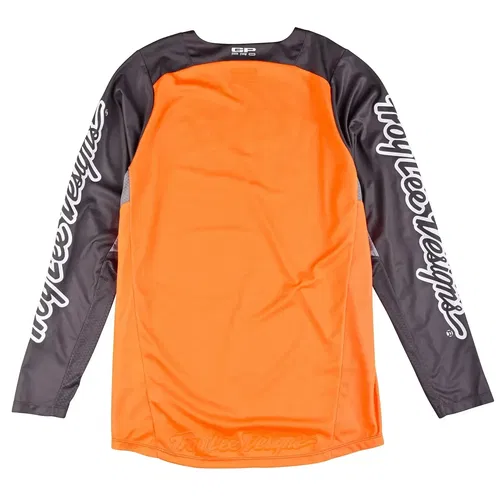 Troy Lee Designs GP Pro Dark Gray / Neo Orange Motocross BMX Jersey Adult Large