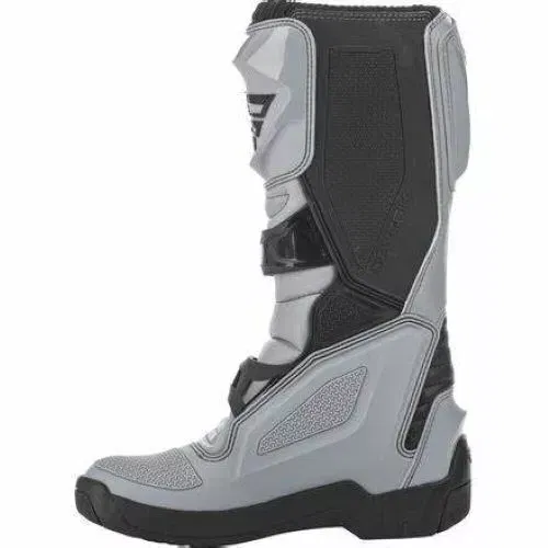 Fly Racing Maverik MX Motocross ATV Offroad Boots Size 9 Grey Black