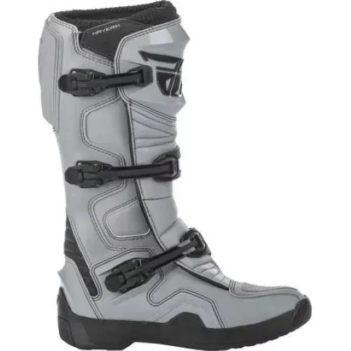 Fly Racing Maverik MX Motocross ATV Offroad Boots Size 9 Grey Black