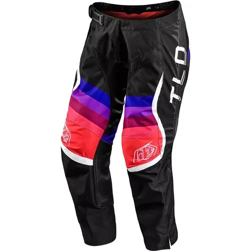 Troy Lee Designs GP Pro Reverb Black / Glo Red Motocross BMX Pants Youth 26
