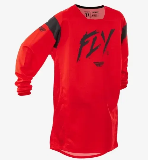 Fly Racing Motocross ATV BMX Jersey Youth Red/Black S