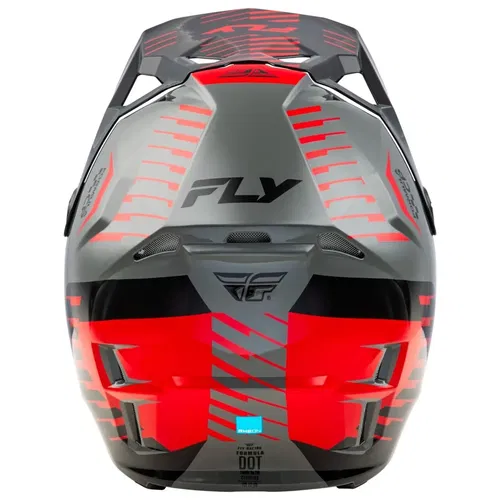 Fly Racing Formula CP Slice Grey Red Black Motocross ATV Helmet Adult 2XL