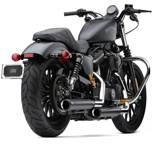 3" NH SERIES SLIP-ONS BLACK SPORTSTER 04-13