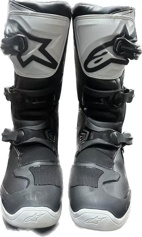 Alpinestars Tech 3s Youth Motorcross ATV MX Offroad Boots Youth 4 Black White