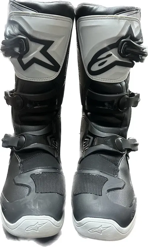 Alpinestars Tech 3s Youth Motorcross ATV MX Offroad Boots Youth 4 Black White