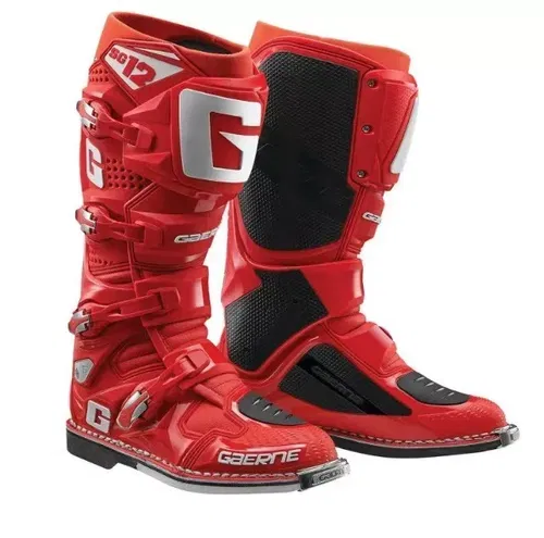 Gaerne SG12 Men MX Motocross ATV Offroad Boots 12 Red