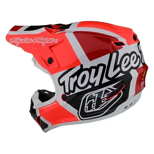 Troy Lee Designs SE4 Polyacrylite Quattro Red MX ATV Helmet Adult Large