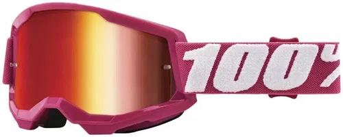 100% Strata 2 Fletcher Mirror Red Lens Goggles Junior