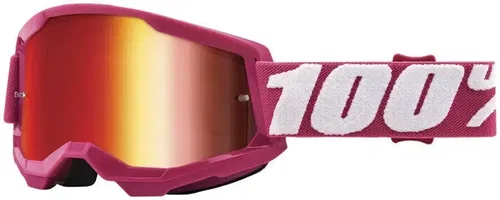 100% Strata 2 Fletcher Mirror Red Lens Goggles Junior
