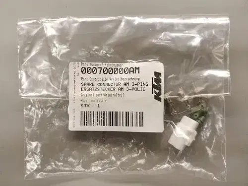 KTM Husqvarna GasGas Spare Connector AM 3 Pins  OEM 000700000AM