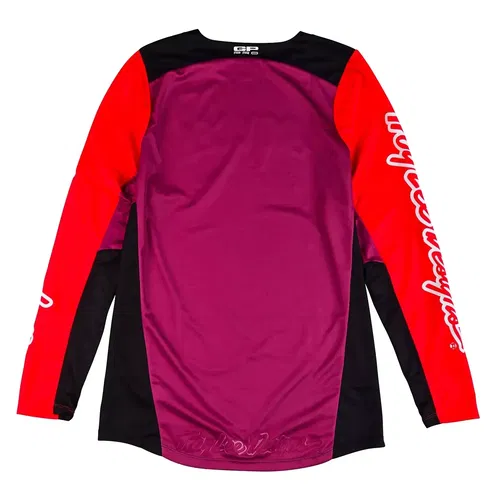 Troy Lee Designs GP Pro Black / Glo Red Motocross BMX Jersey Adult Medium