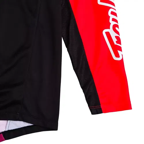 Troy Lee Designs GP Pro Black / Glo Red Motocross BMX Jersey Adult Medium