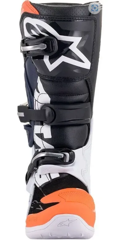 Alpinestars Tech 7s Youth Motorcross ATV MX Offroad Boots 3 Black White Orange