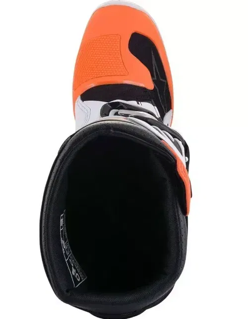 Alpinestars Tech 7s Youth Motorcross ATV MX Offroad Boots 3 Black White Orange