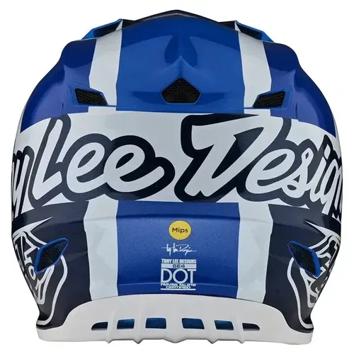 Troy Lee Designs SE4 Polyacrylite Quattro Blue MX ATV Helmet Adult Small