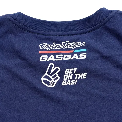 Troy Lee Designs Navy Team GasGas T Shirt Size Adult Large