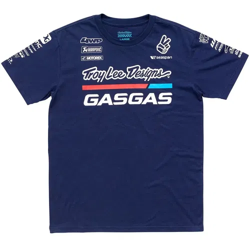 Troy Lee Designs Navy Team GasGas T Shirt Size Adult Large
