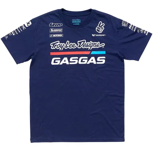 Troy Lee Designs Navy Team GasGas T Shirt Size Adult Large