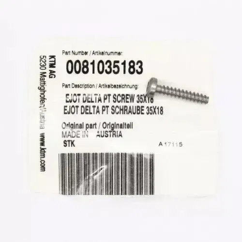 KTM Husqvarna GasGas Ejot Delta PT Screw  35x18 OEM 0081035183
