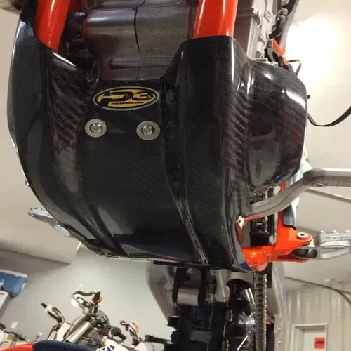 P3 Carbon Skid Plate 2019-2020 KTM Husqvarna Gas Gas 450 SX-f FC MC