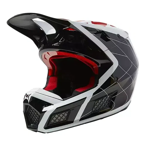 Fox Racing V3 RS Celz Red Black White MX ATV Helmet  Adult Small