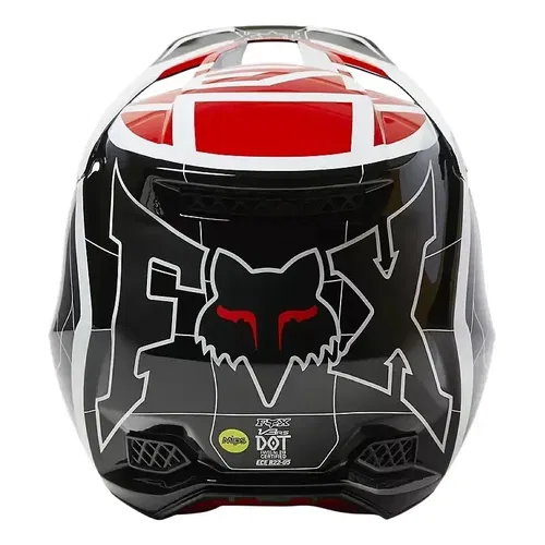 Fox Racing V3 RS Celz Red Black White MX ATV Helmet  Adult Small