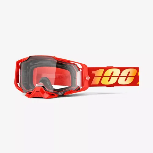 100% Armega Nuketown Clear Lens Motocross ATV BMX Offroad Goggles Adult