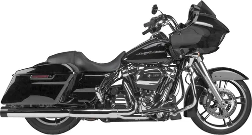 TBR   COMP S SLIP-ON TOURING M8 CHROME W/BLACK END CAP