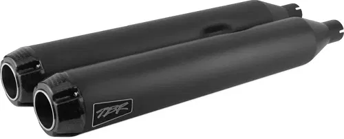 TBR   COMP S SLIP-ON TOURING M8 BLACK W/CARBON END CAP