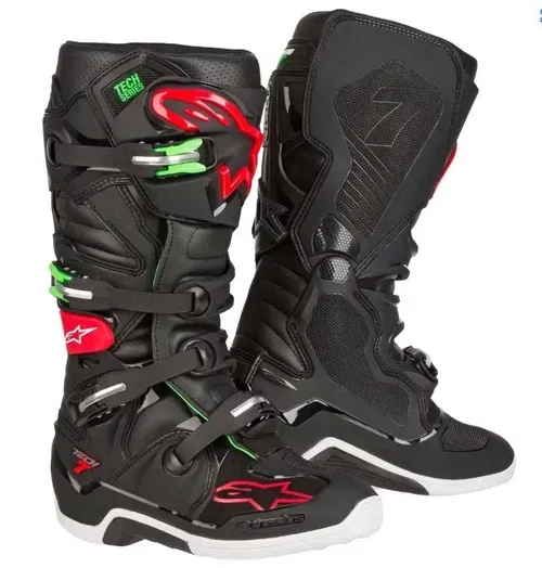 Alpinestars Tech 7 Men Motorcross ATV MX Offroad Boots11 Black Red Green
