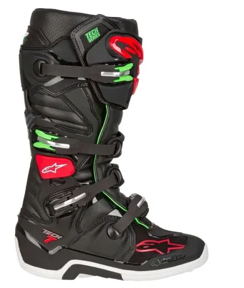 Alpinestars Tech 7 Men Motorcross ATV MX Offroad Boots11 Black Red Green