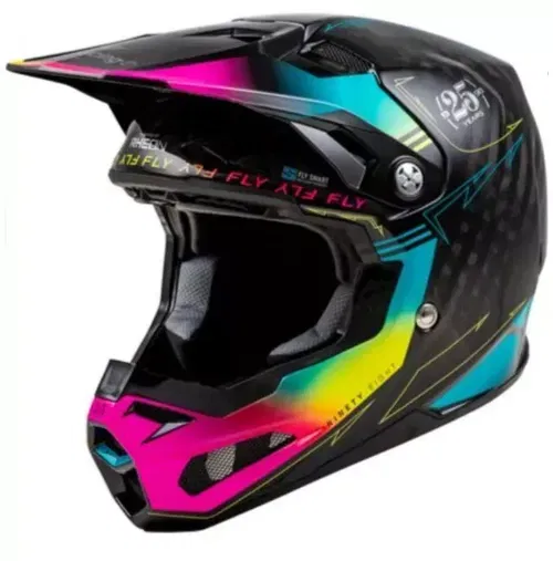Fly Racing Formula S Carbon Legacy Motocross ATV BMX Helmet Adult Small