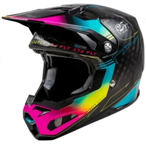 Fly Racing Formula S Carbon Legacy Motocross ATV BMX Helmet Adult Small