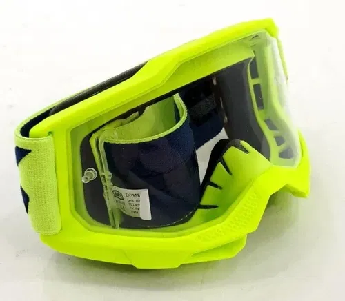 100% Accuri 2 Flou Yellow Clear Lens Goggles Junior
