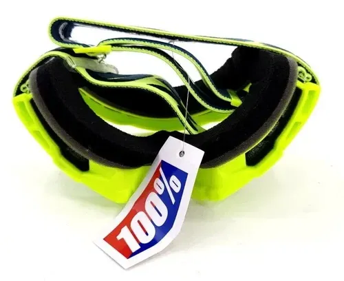 100% Accuri 2 Flou Yellow Clear Lens Goggles Junior