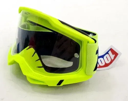 100% Accuri 2 Flou Yellow Clear Lens Goggles Junior