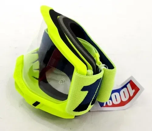 100% Accuri 2 Flou Yellow Clear Lens Goggles Junior