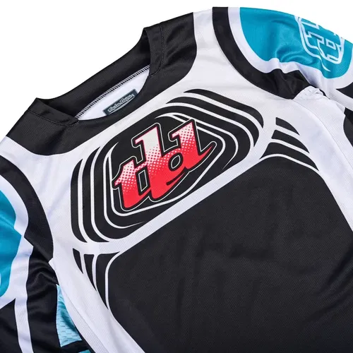Troy Lee Designs GP Pro Wavez Phantom Turquoise Motocross BMX Jersey Youth M