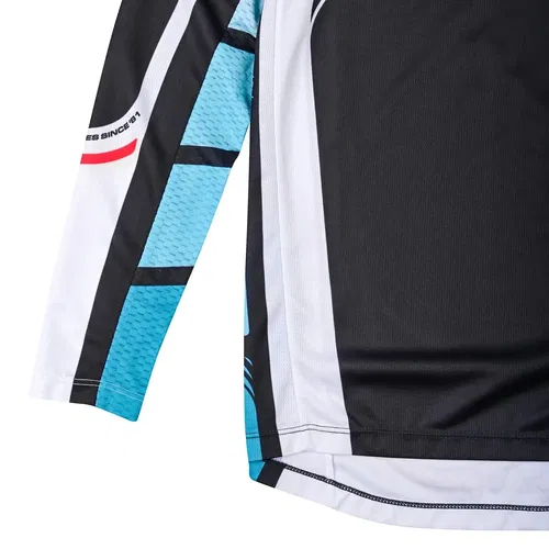 Troy Lee Designs GP Pro Wavez Phantom Turquoise Motocross BMX Jersey Youth M