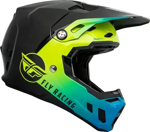 Fly Racing Formula CC Centrum Black Blue Yellow Motocross BMX Helmet Adult XL