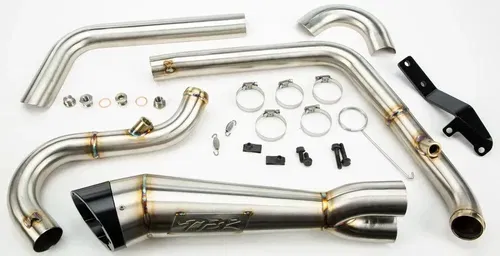 TBR   COMP S 2IN1 EXHAUST DYNA W/TURNOUT BRUSHED